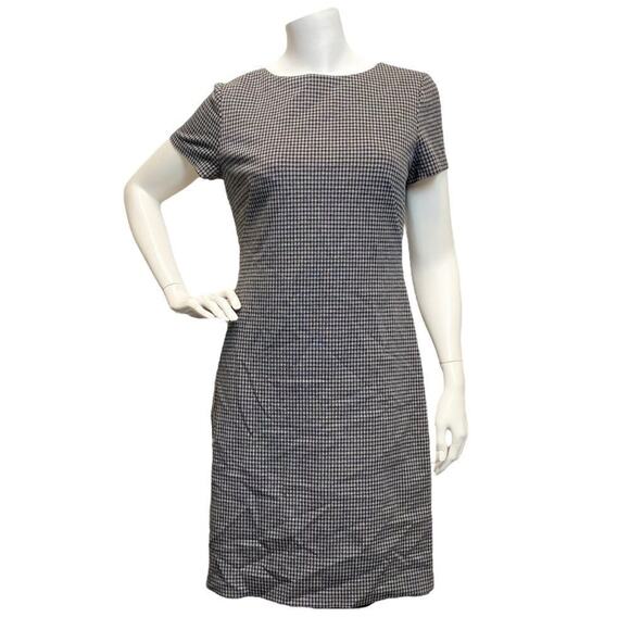 THEORY Houdstooth Aline Dress Sz 6 - Picture 1 of 9